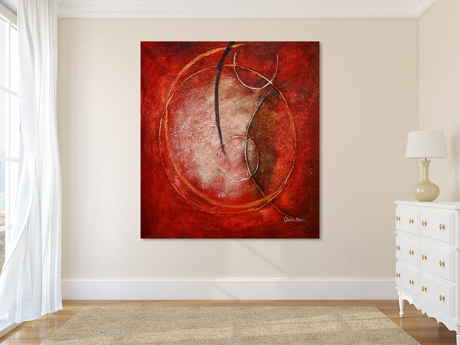 Universe in Red on the wall