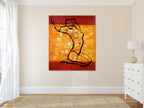 Woman on the wall