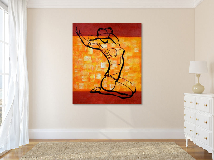 Woman on the wall