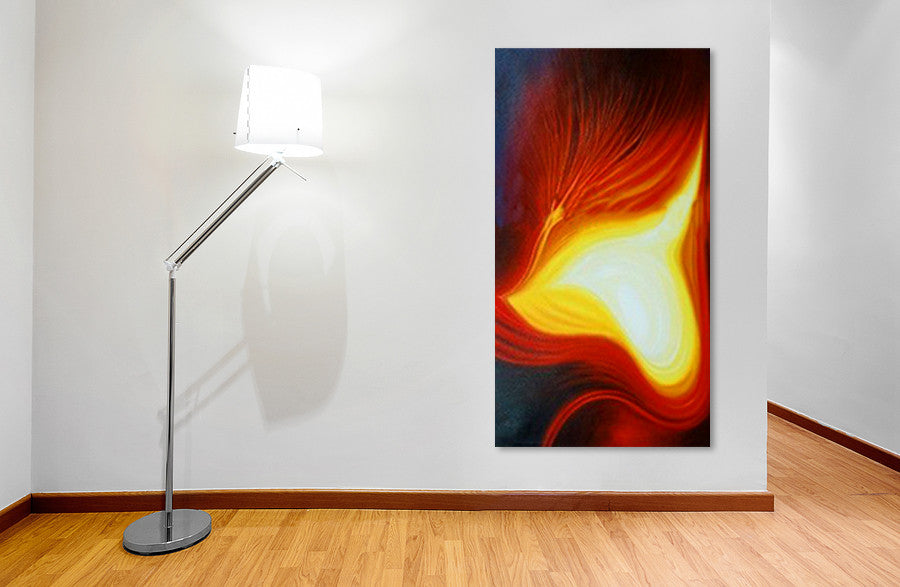 Belly of Light on the wall