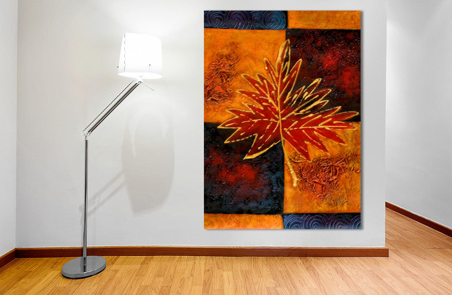 Maple Leaf One on the wall