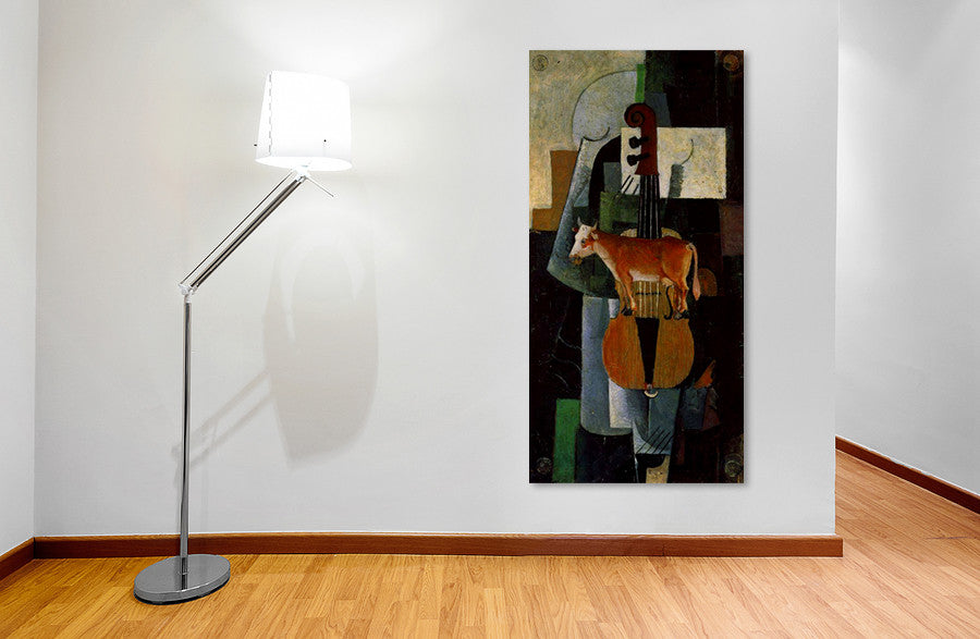 Cow and Fiddle on the wall
