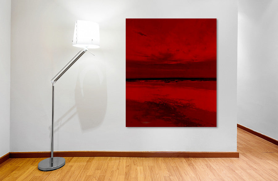 Red Horizon on the wall