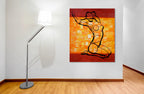 Woman on the wall
