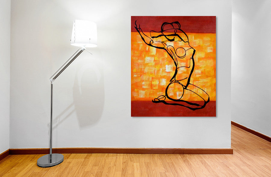 Woman on the wall