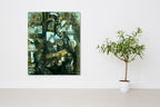 Woman in Camouflage on the wall