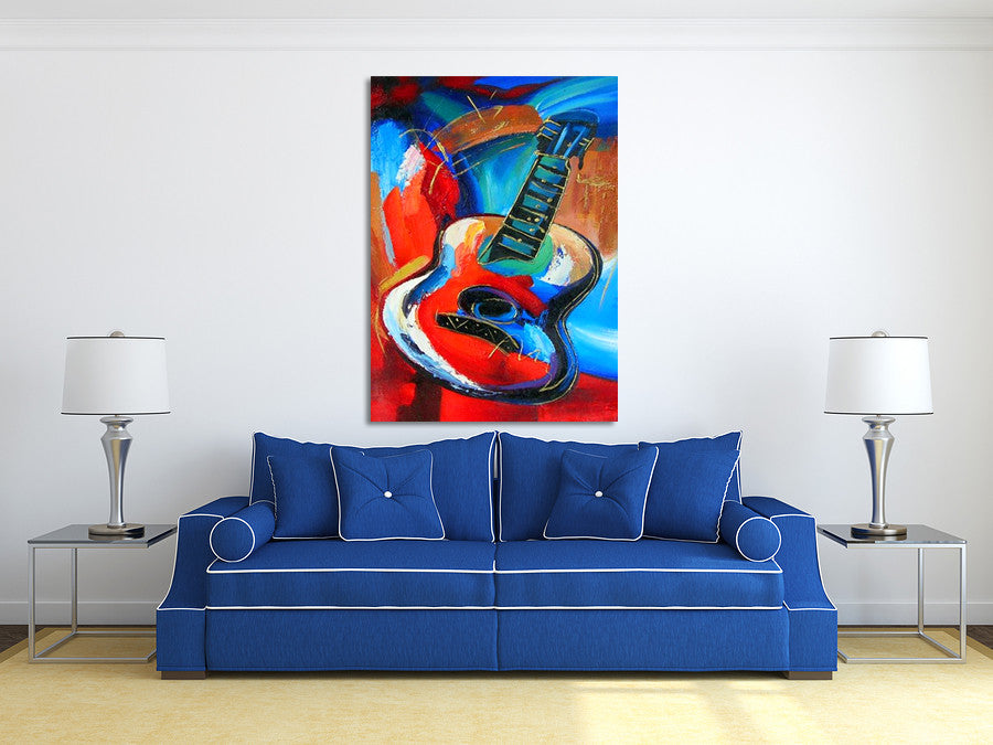 Guitar on the wall