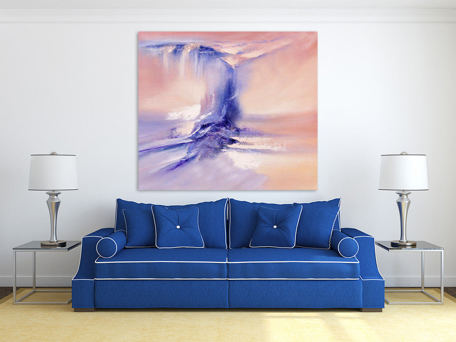 Wave in Sunset on the wall