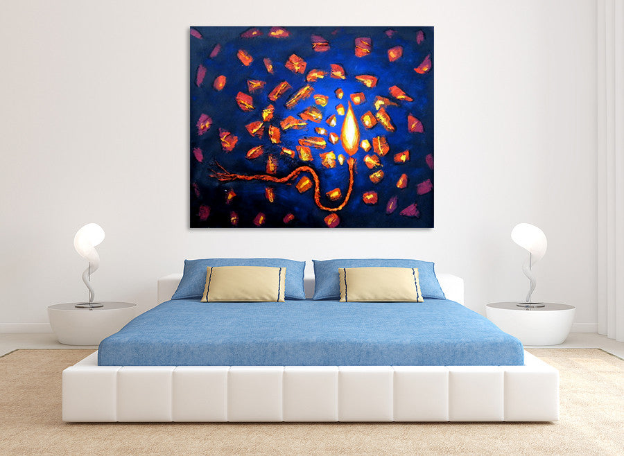 Party of Lights  on the wall