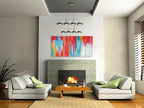 Curtain of Colors on the wall