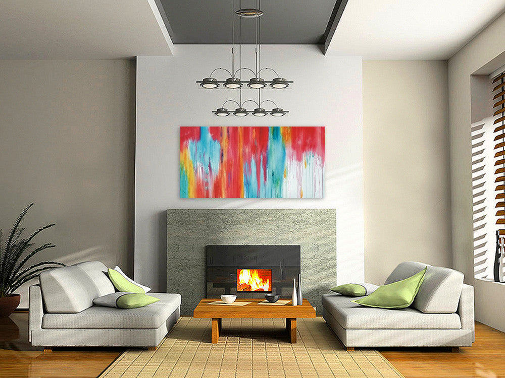 Curtain of Colors on the wall