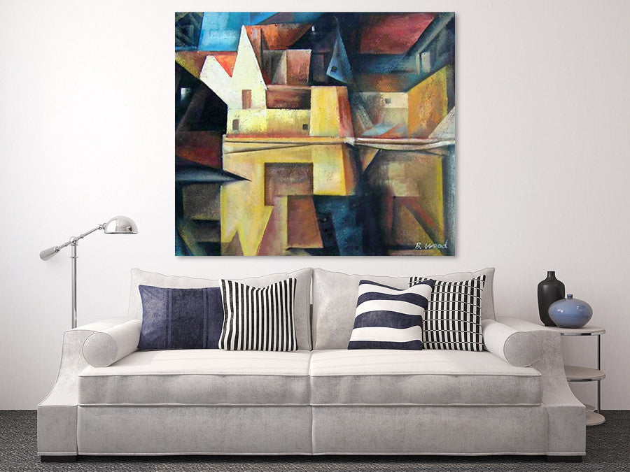 Cubist Art Painting on the wall