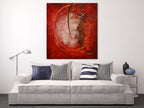 Universe in Red on the wall