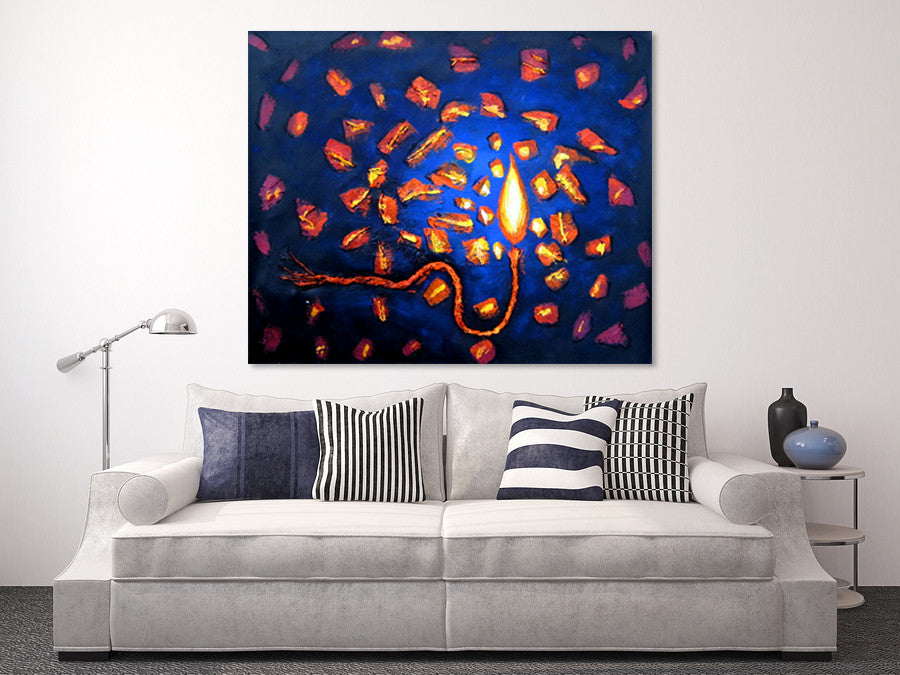 Party of Lights  on the wall