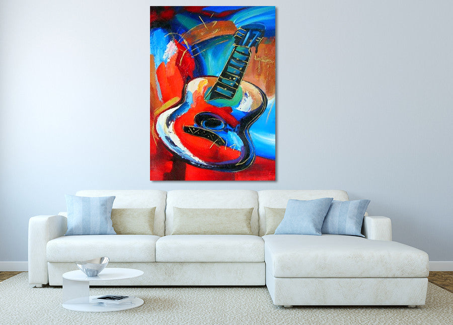 Guitar on the wall