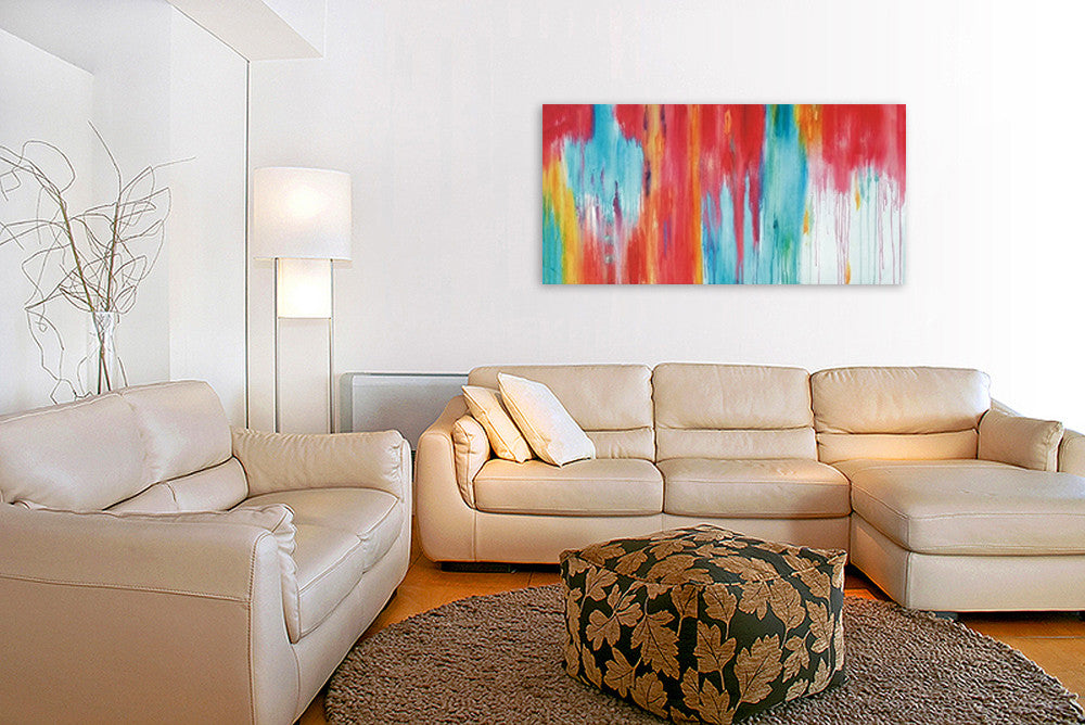 Curtain of Colors on the wall