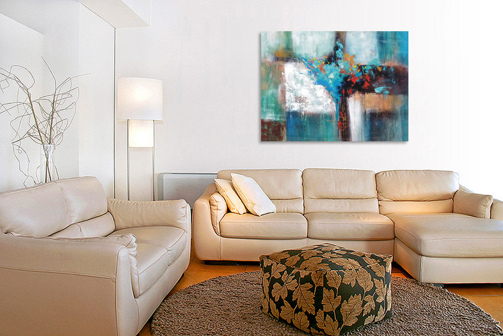 Blue Section on the wall