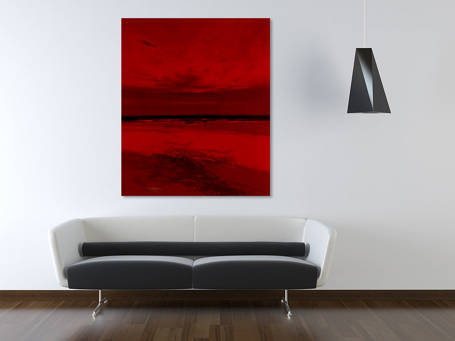 Red Horizon on the wall