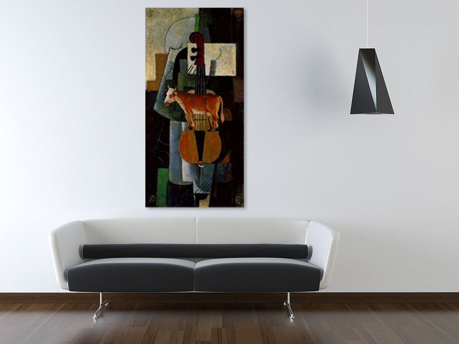 Cow and Fiddle on the wall