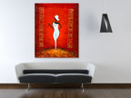 Black Diva Two on the wall