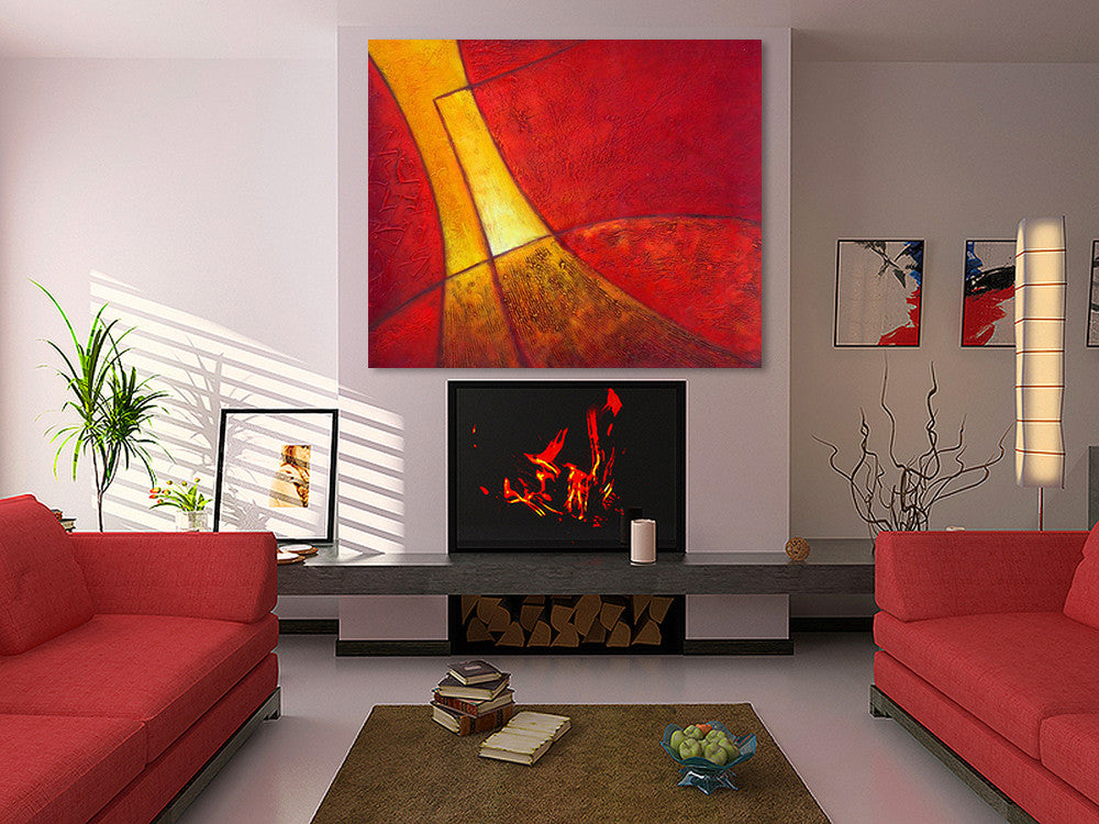 Golden Road on the wall