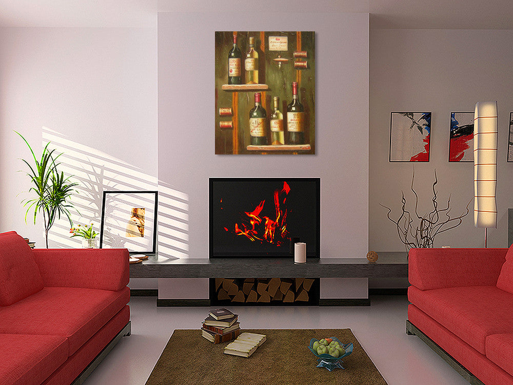Wine Collection on the wall