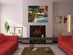 Mediterranean Café on the wall