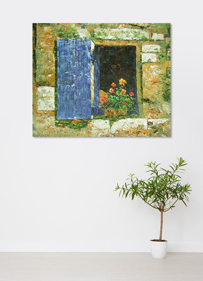Blue Window on the wall