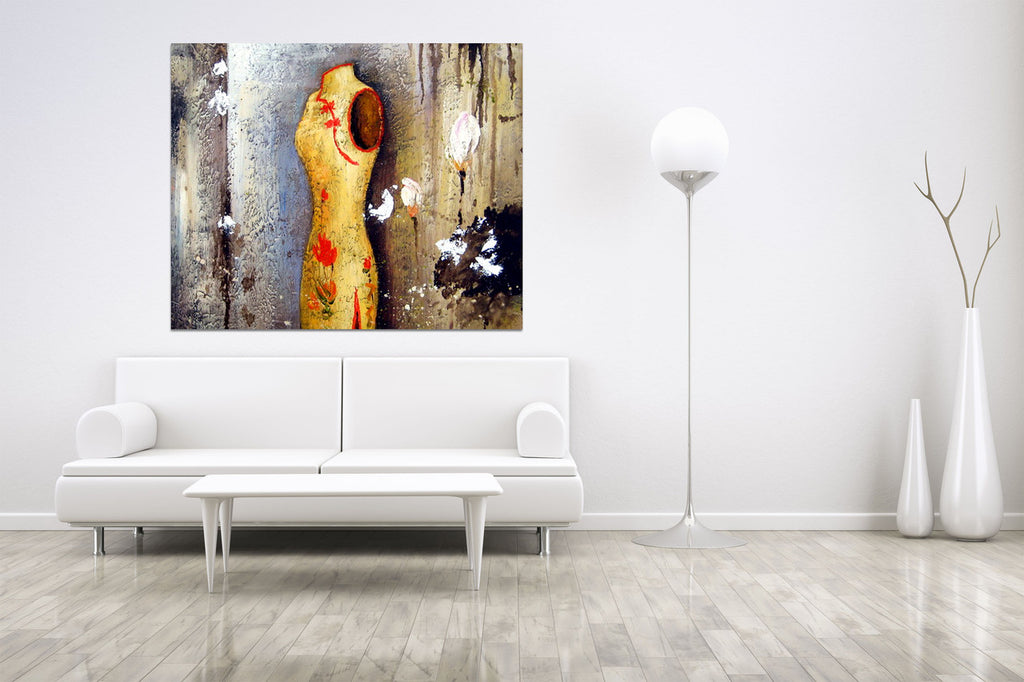 Gold Kimono on the wall
