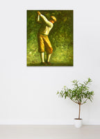 The Young Golfer on the wall