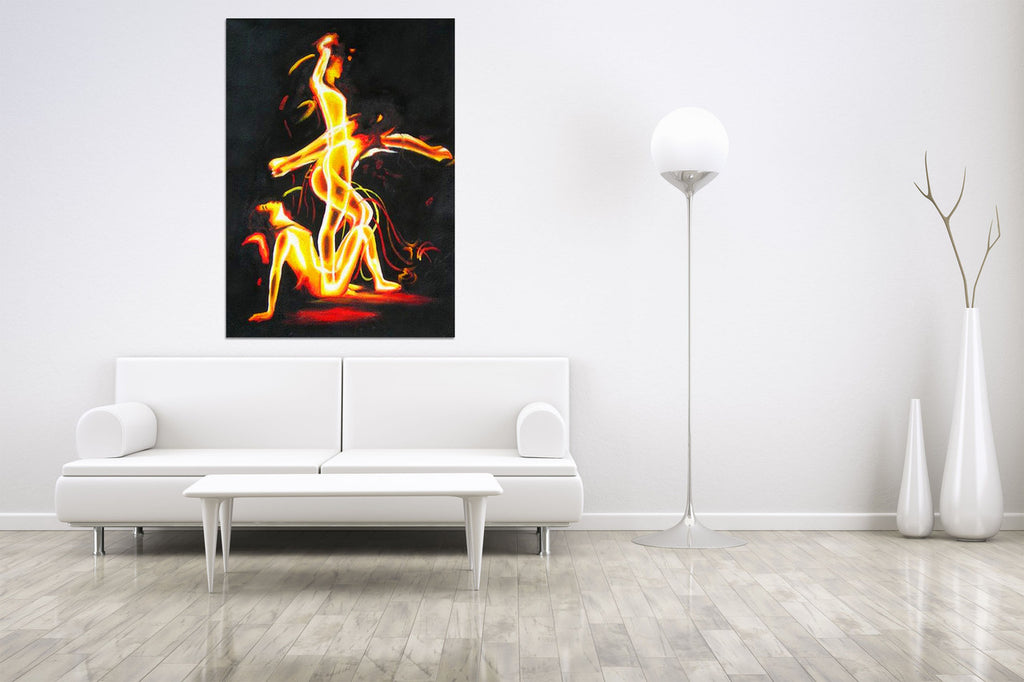 Flare on the wall