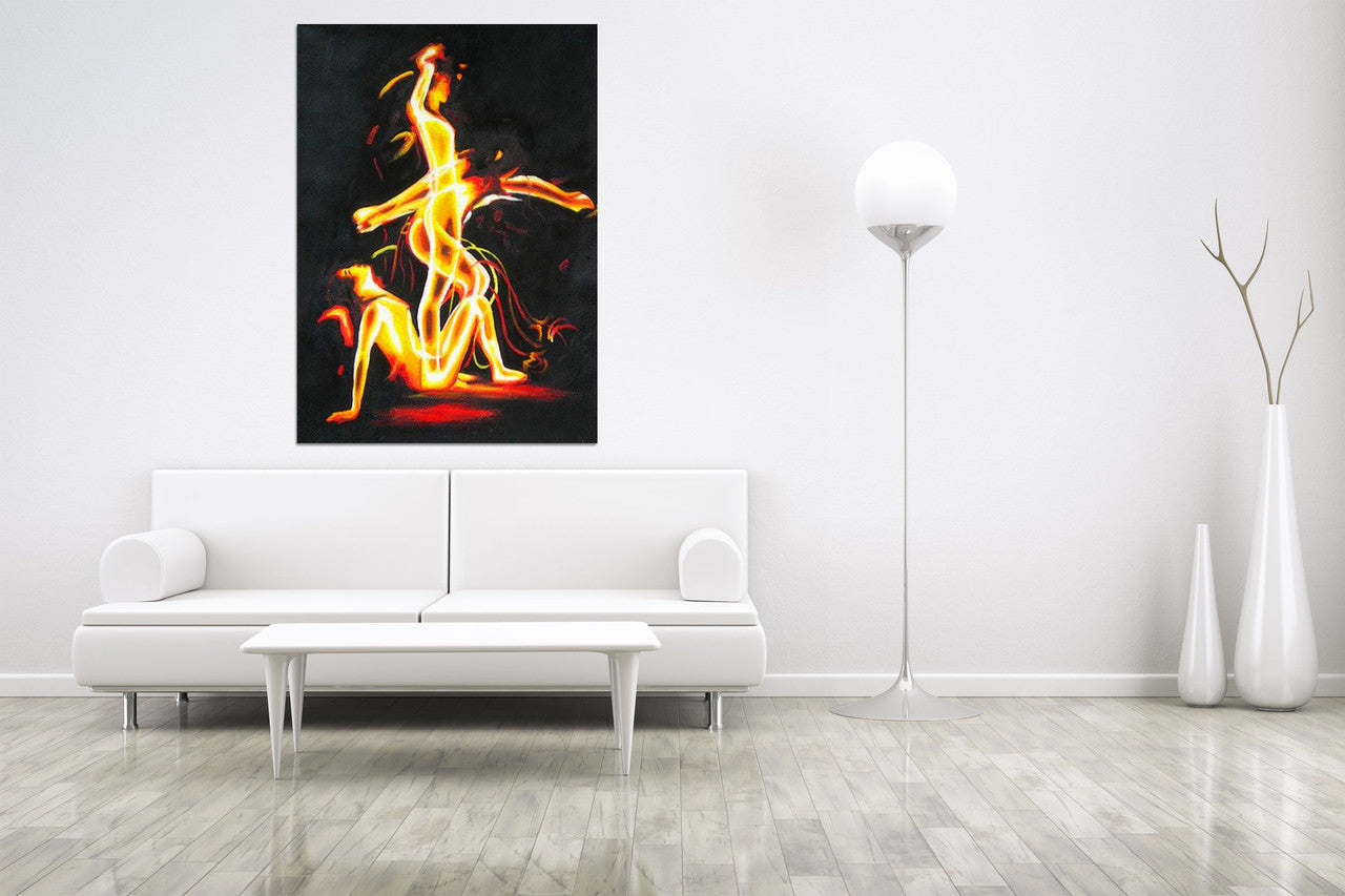 Flare on the wall