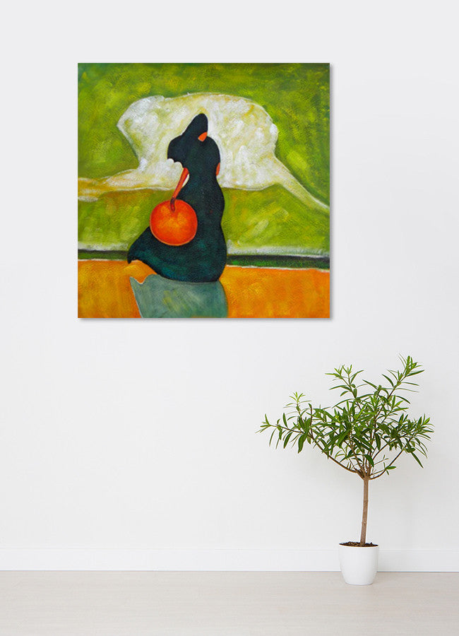 Asian Lady on the wall