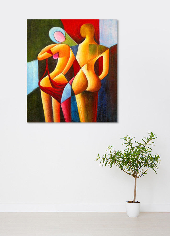 Colored Lovers on the wall