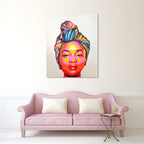 African Woman on the wall