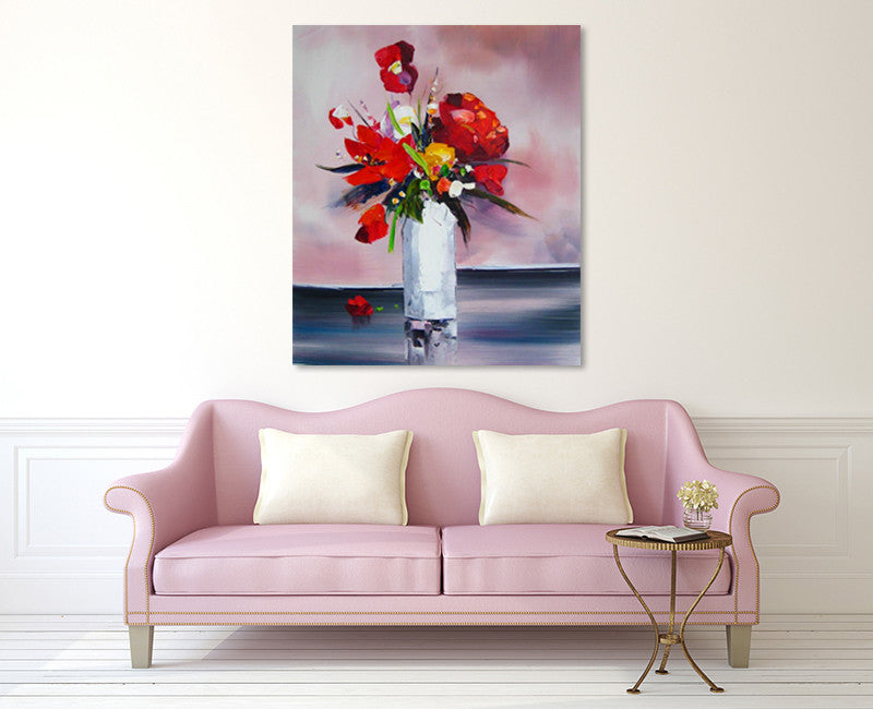 Red Bouquet on the wall