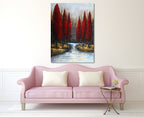 Autumn Lake on the wall