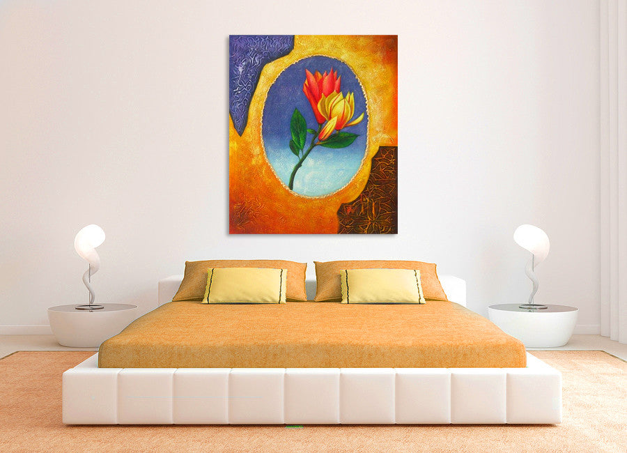 Alluring Bud on the wall