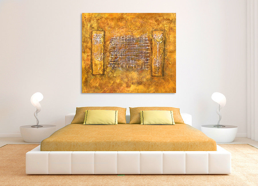 Embedded Flowers on the wall