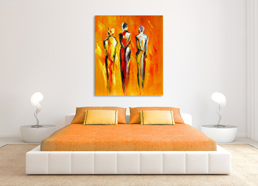 Triumvirate on the wall