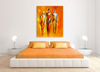 Triumvirate on the wall