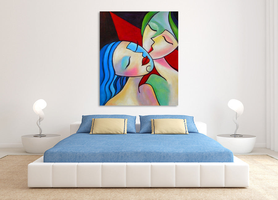 Lovely Kiss on the wall
