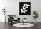 White Blooms on the wall