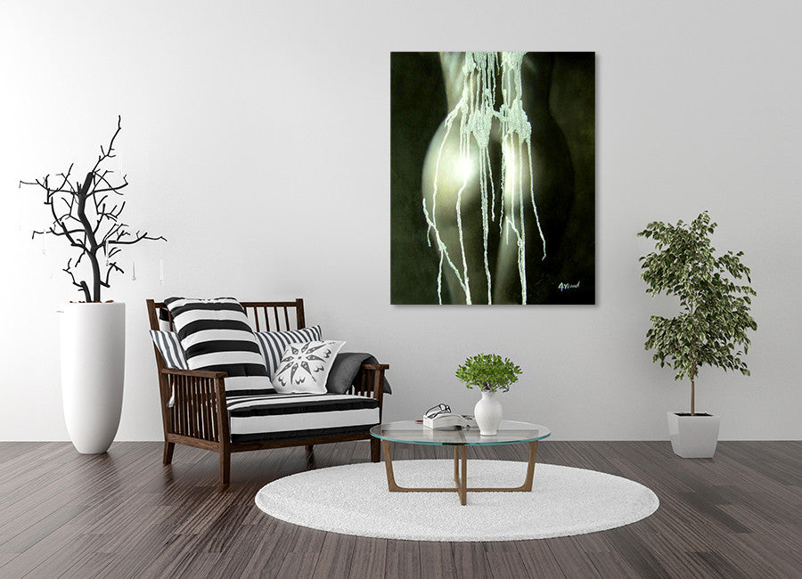 Unconcealed on the wall