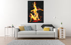 Flare on the wall