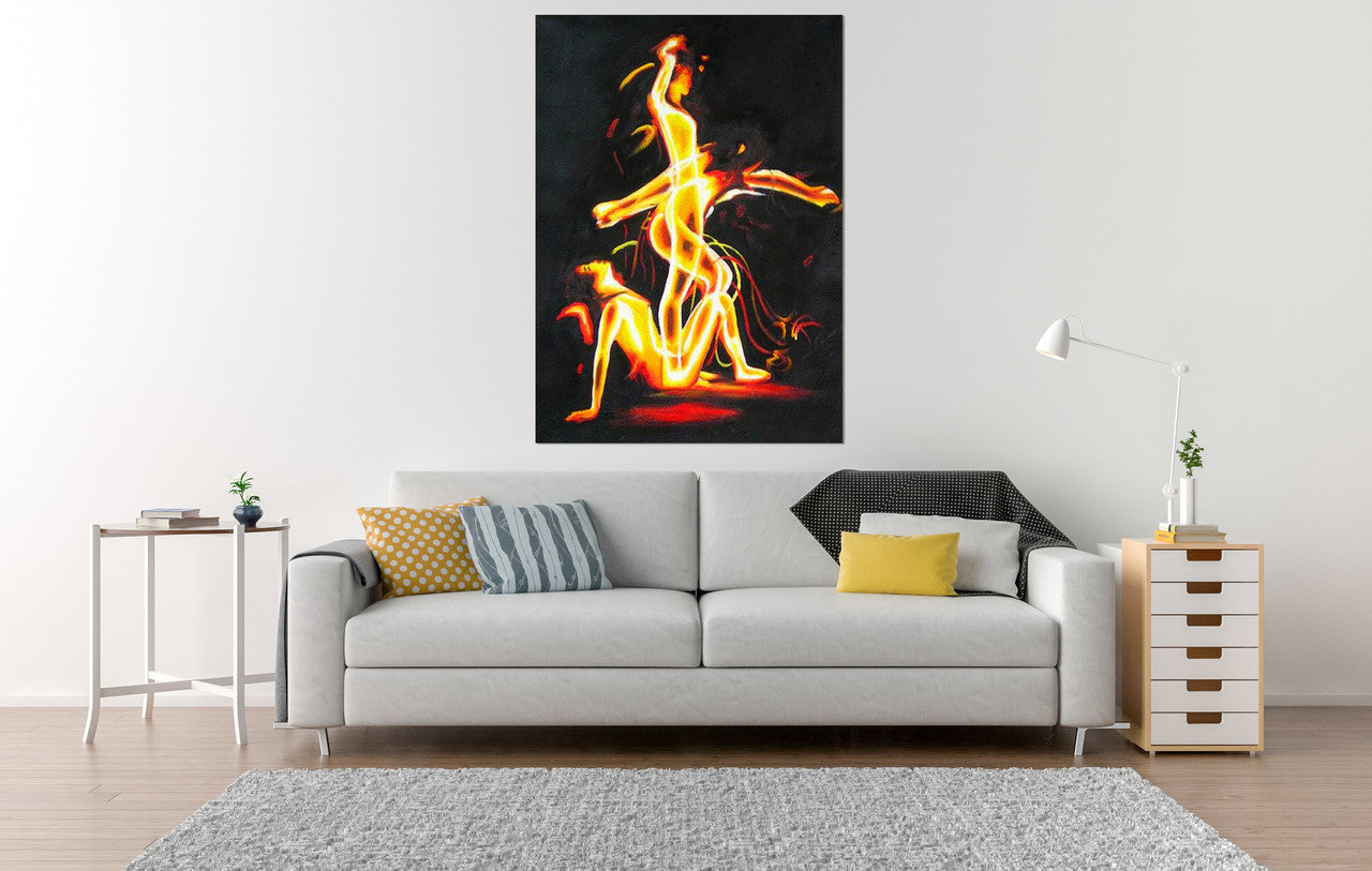 Flare on the wall