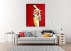 Mademoiselle on the wall