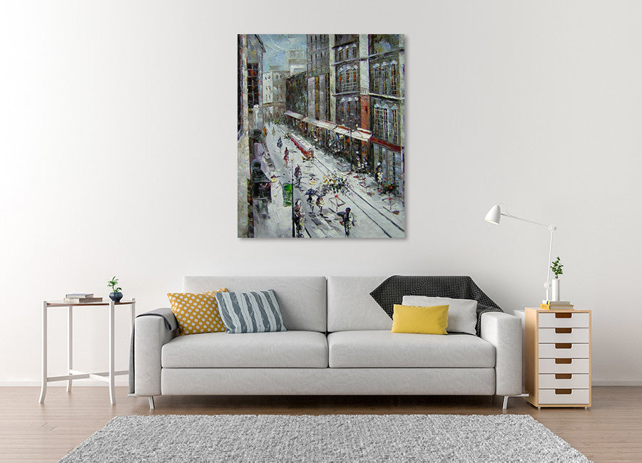 Railroad on the wall