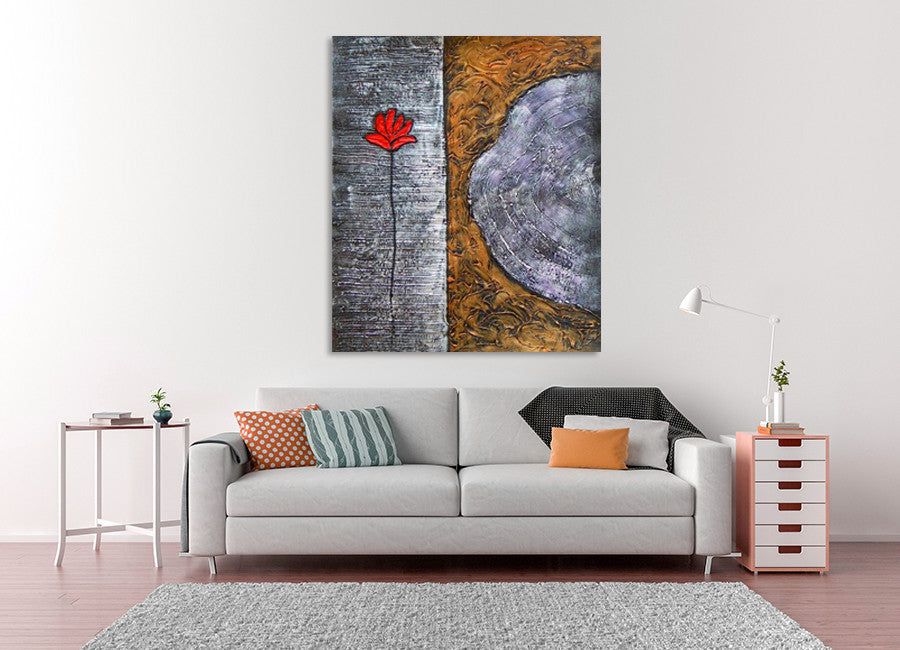 Solitary Blossom on the wall