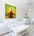 Geisha on the wall
